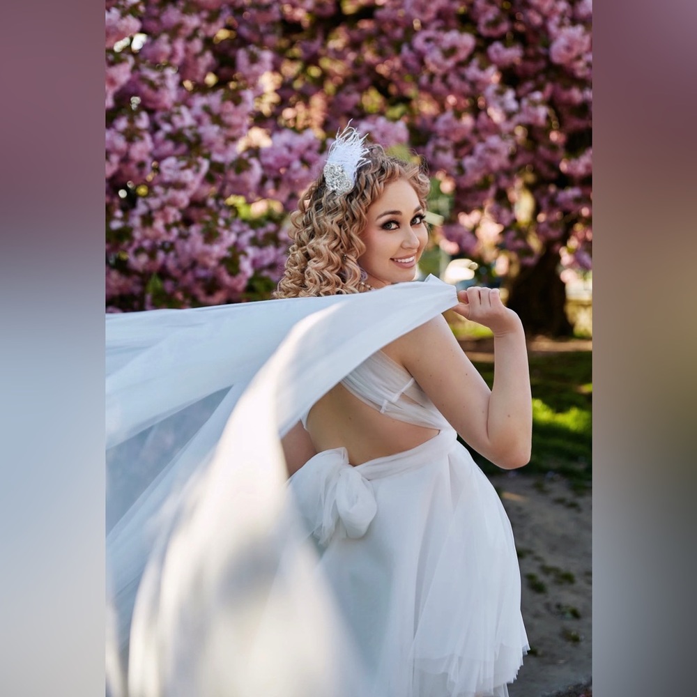 Simple wedding dress,Classic wedding dress,Wedding dress for mother and daughter - Picture 10 of 17